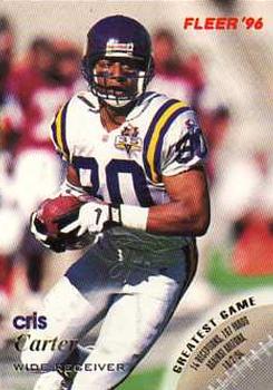 Cris Carter Minnesota Vikings 1996 Fleer NFL #76